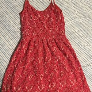 Finn & Clover Coral Lace Dress